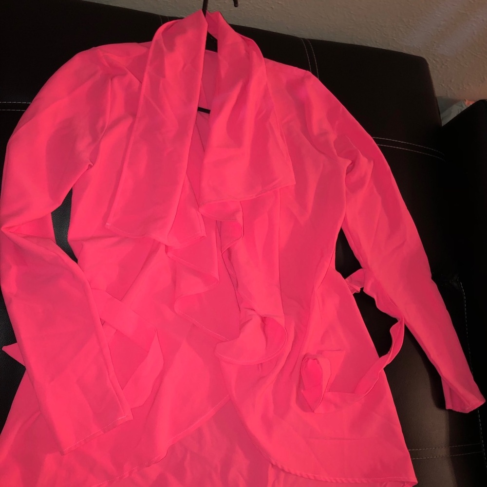 Pink duster